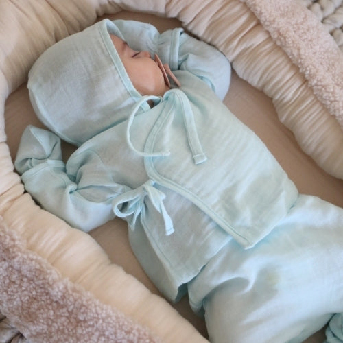 Mavi Yenidoğan Hastane Çıkışı Seti