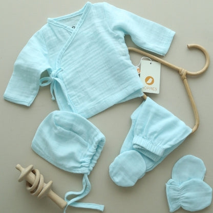 Mavi Yenidoğan Hastane Çıkışı Seti